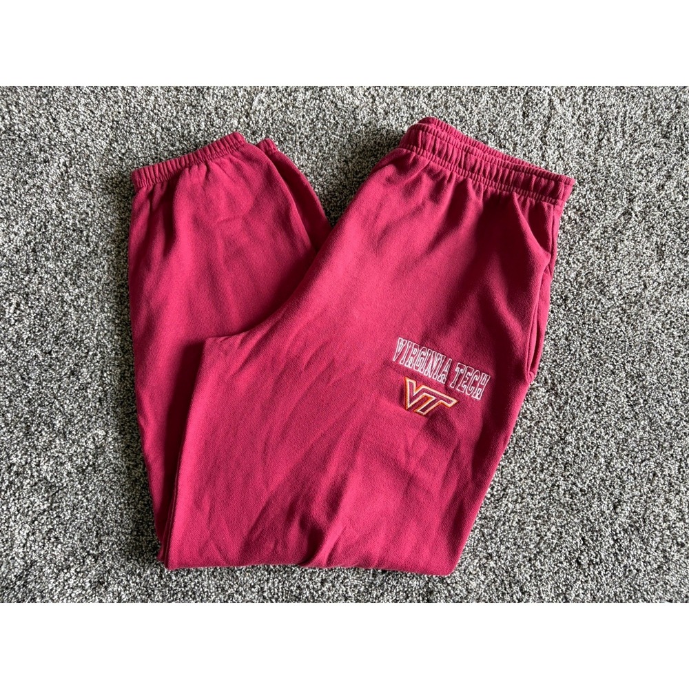 Big‎ Ball Sports Virginia Tech Sweatpants Size Medium Red Joggers